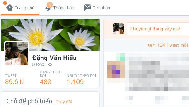 Twitterのベトナム語インタフェイス